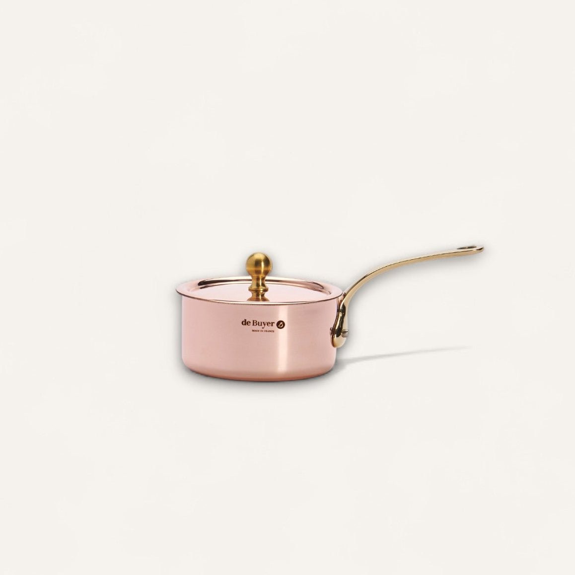 6453-09_packshot_1_d7ed9083-1df1-4989-bfc7-a67bff4e75db INOCUIVRE SERVICE Mini Copper Saucepan with Lid - Image 1
