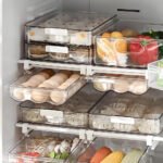 Fridge Organizer Drawer Fruit Compartment Kitchen Refrigerator Storage Box Food Plastic Container