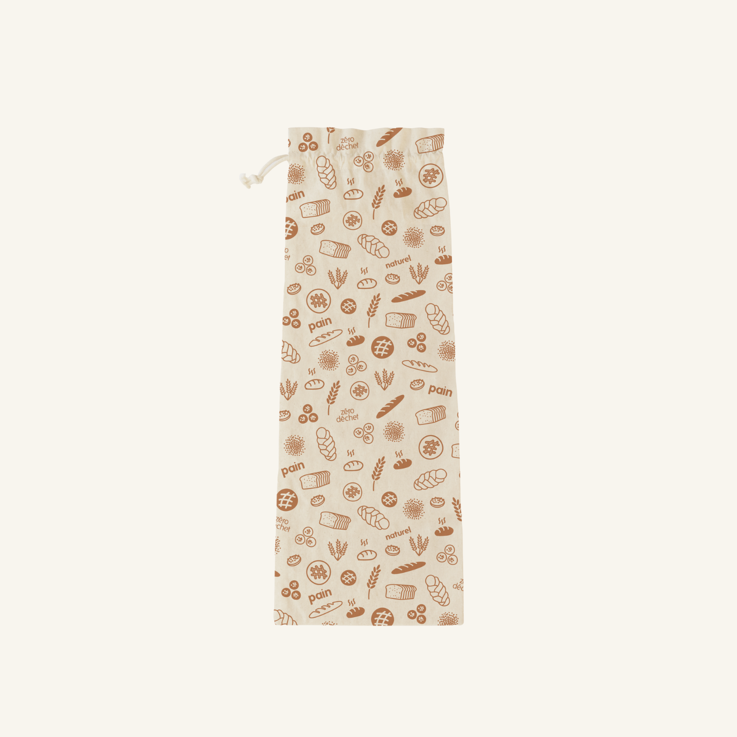 NBA157 Organic Cotton Bread/Baguette Bag - Image 1