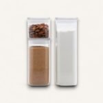 Stackable Glass Container with Glass Lid - Set of 3